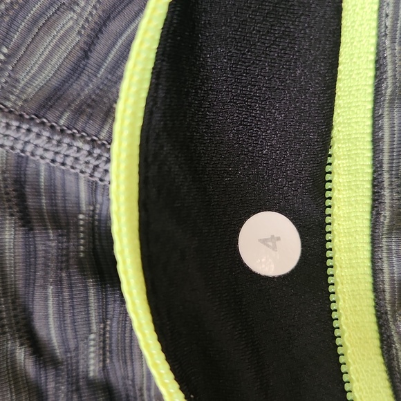 Lululemon Pace Rival Crop 22" Size 4 Green/Grey - Picture 8 of 12